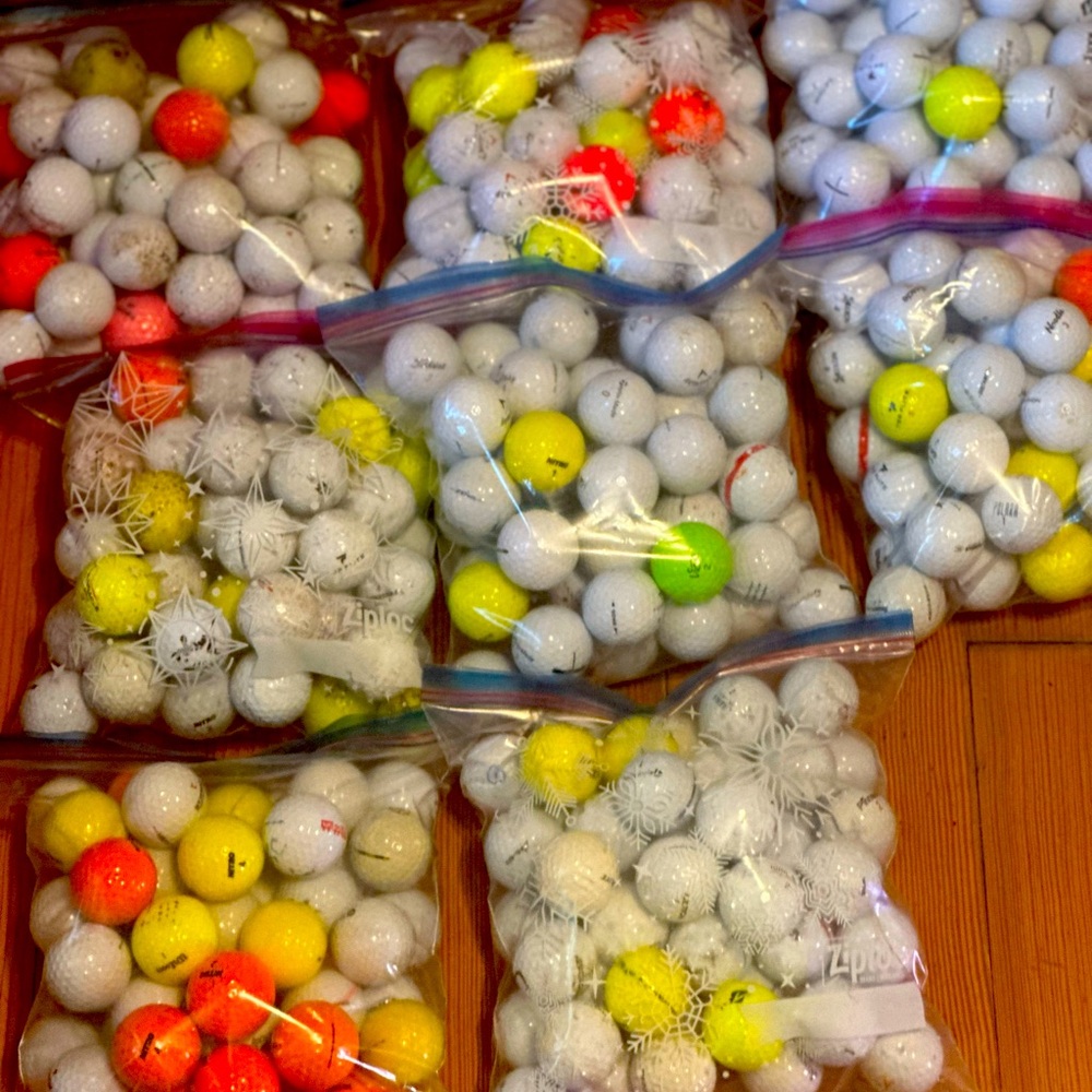 GOLF balls!!!!!! Sets of 50, randomly bagged, all playable golf balls.
